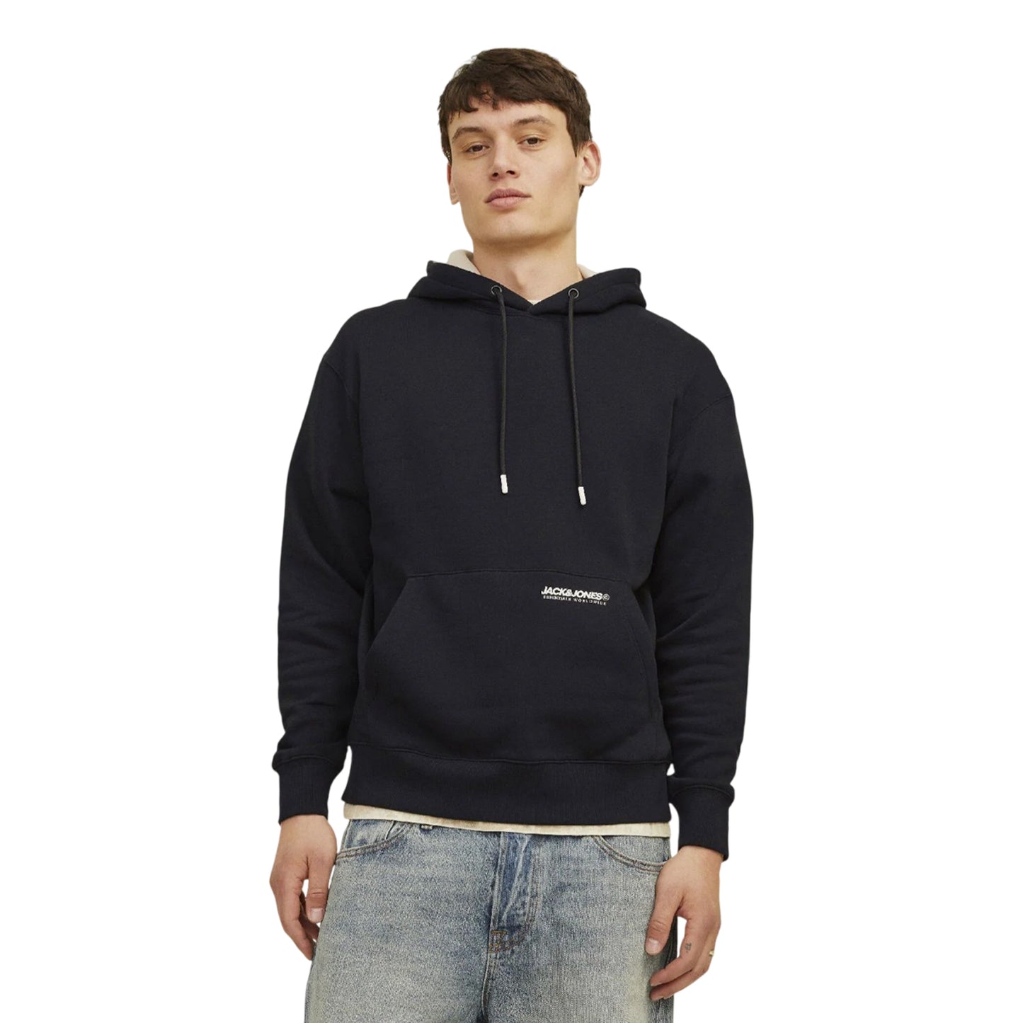 Black - Lifestyle - Jack And Jones Mens Elegacy Hoodie