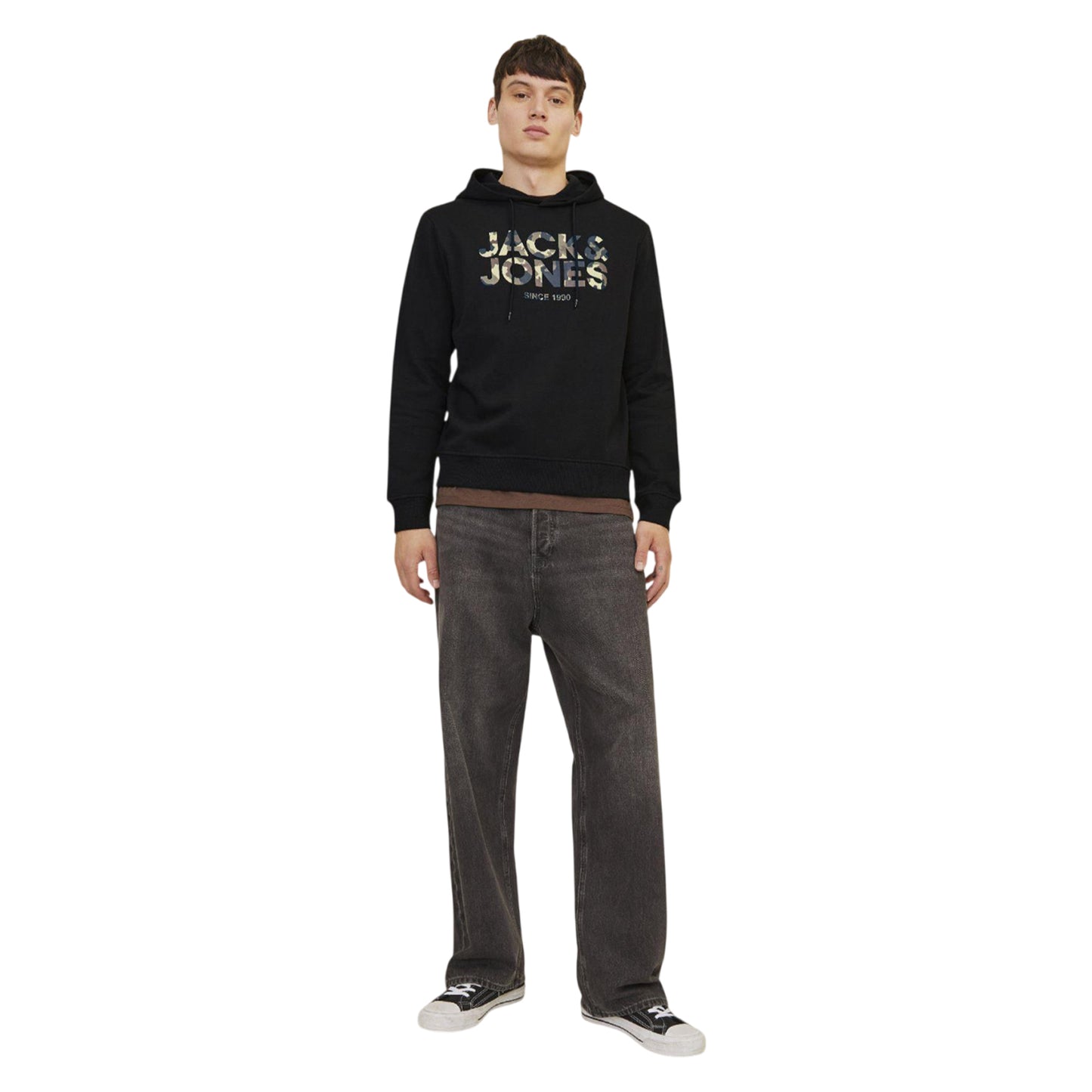 Black - Close up - Jack And Jones Mens James Hoodie