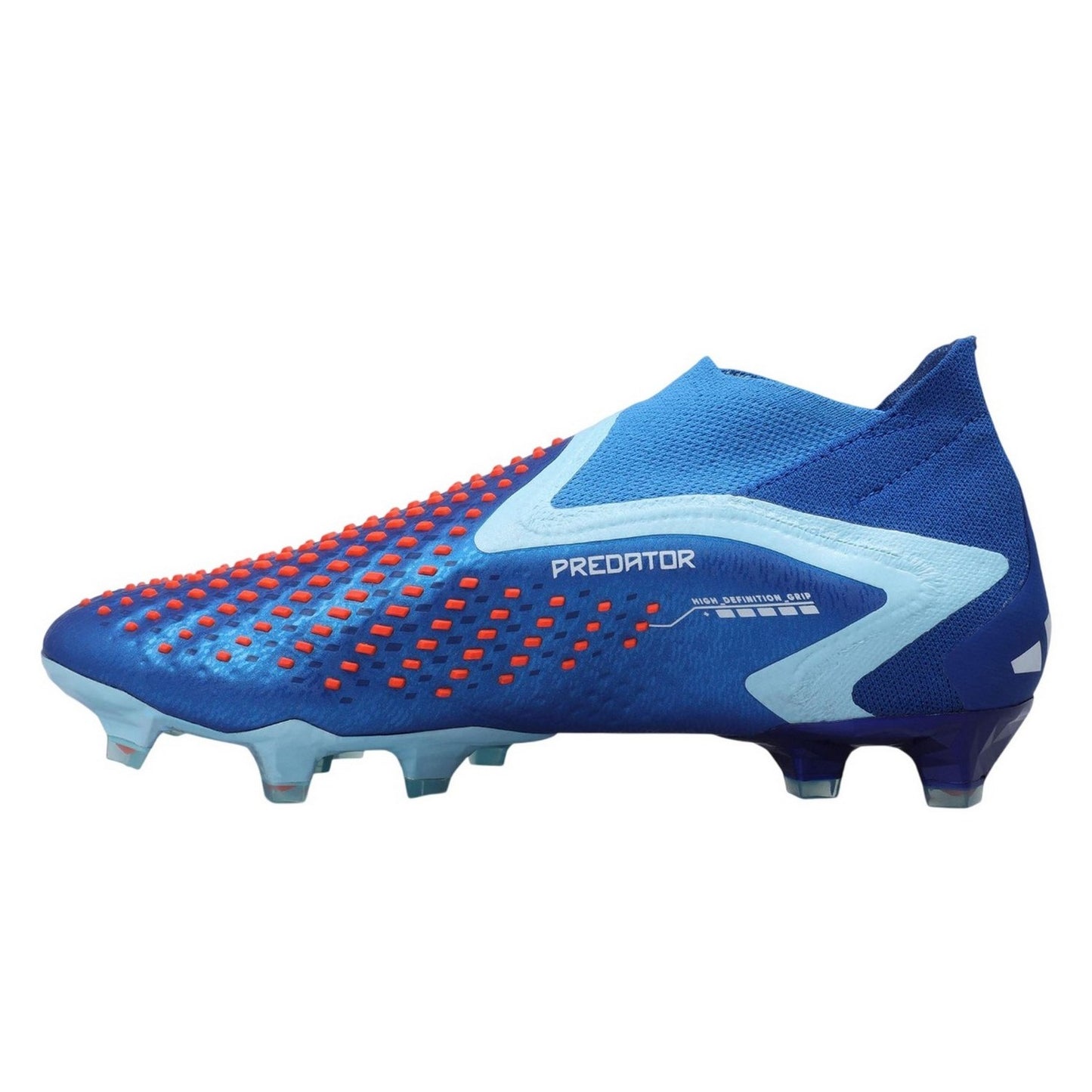 Blue - Back - Adidas Mens Predator Accuracy+ Firm Ground Football Boots