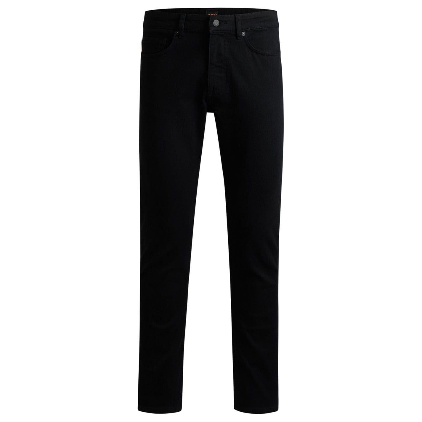 Black - Pack Shot - Boss Mens Delaware BC-L-C Slim Leg Jeans