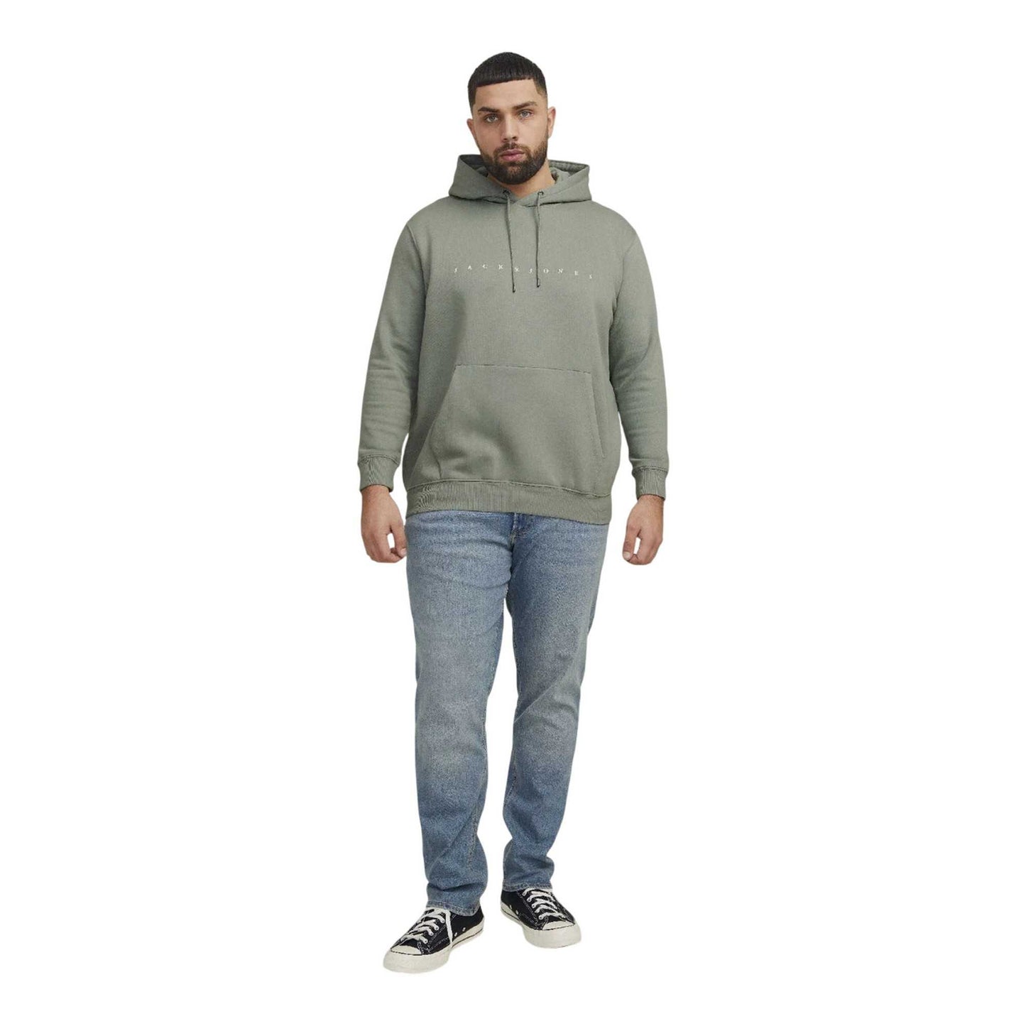 Green - Pack Shot - Jack And Jones Mens Star Plus Hoodie