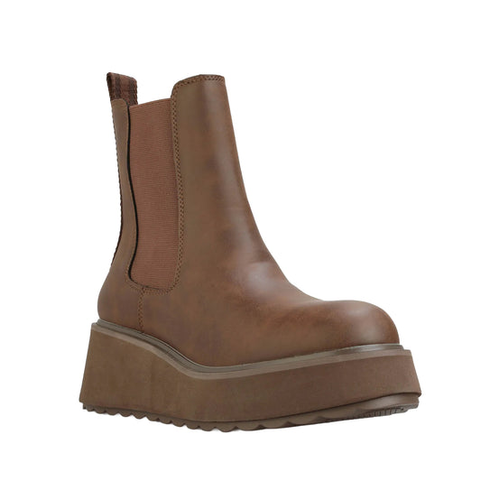 Brown - Front - Rocket Dog Womens-Ladies Heyday Platform Chelsea Boots