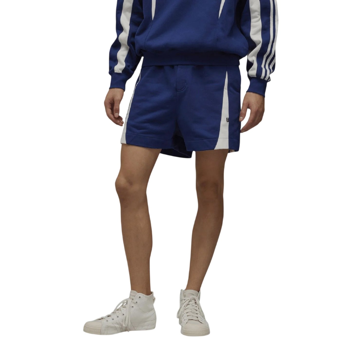 Blue - Lifestyle - Y-3 Mens French Terry 3 Stripes Shorts