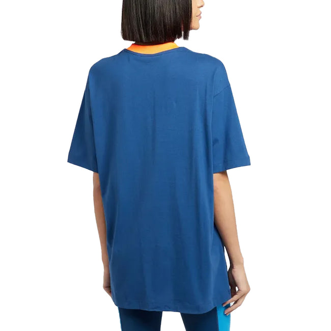 Navy - Back - Red Run Womens-Ladies Elektra Oversized T-Shirt
