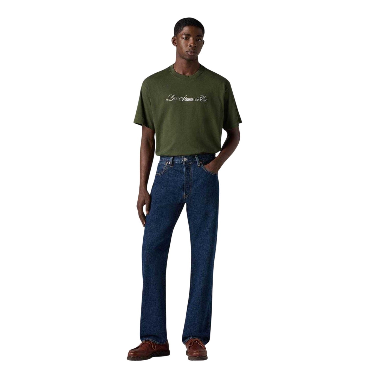 Blue - Pack Shot - Levis Mens 501 93 Straight Leg Jeans