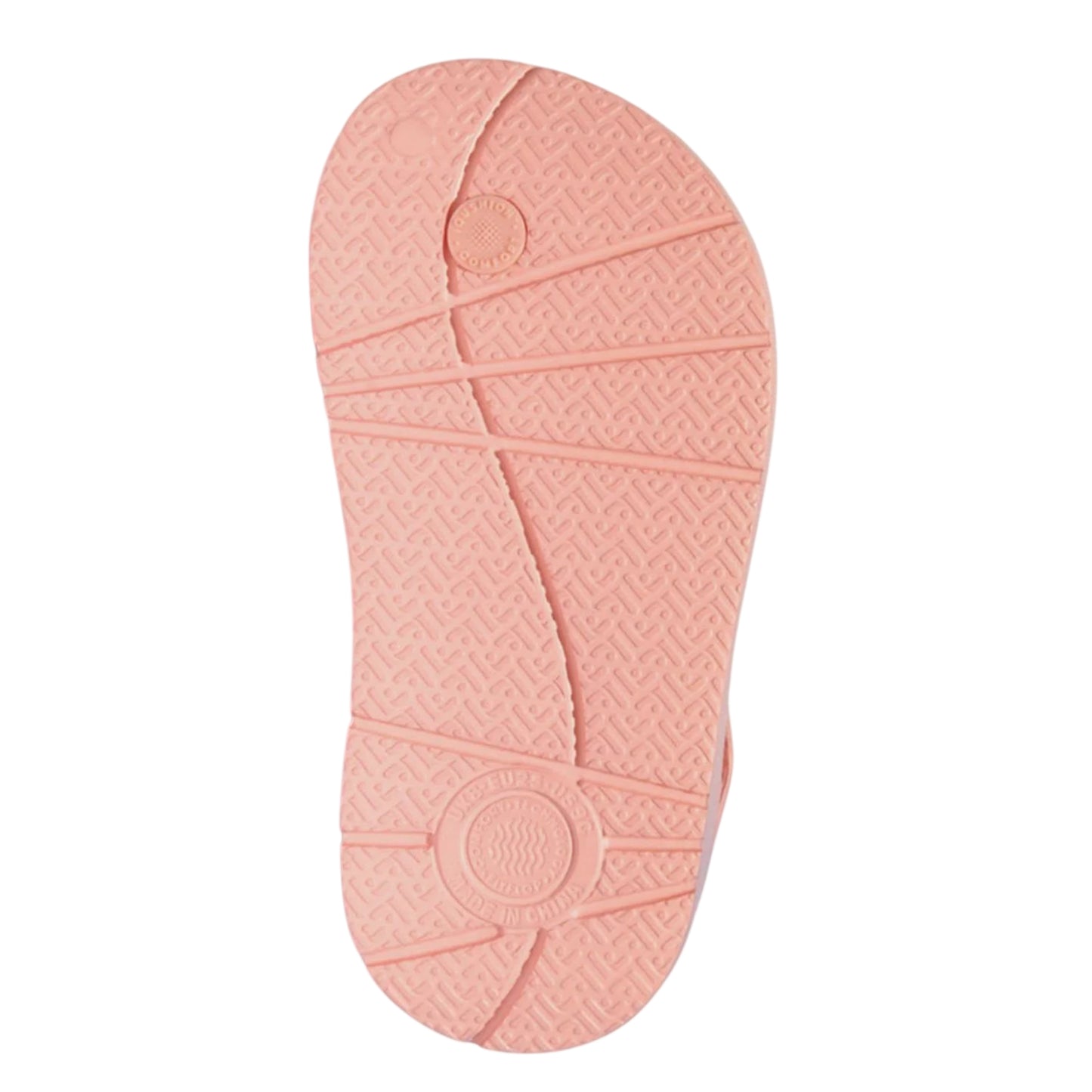 Pink - Lifestyle - Fit Flop Childrens-Kids Iridescent iQushion Flip Flops