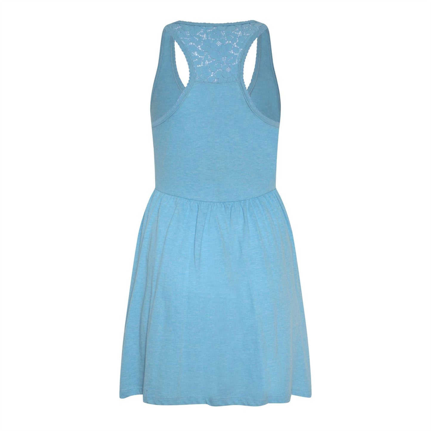 Blue - Back - SoulCal Womens-Ladies Lace Detail Dress