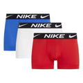 Red-White-Blue - Front - Nike Mens Essential Micro Dri-FIT Boxer Shorts (Pack of 3)