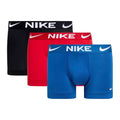 Blue-Red-Black - Front - Nike Mens Essential Micro Dri-FIT Boxer Shorts (Pack of 3)