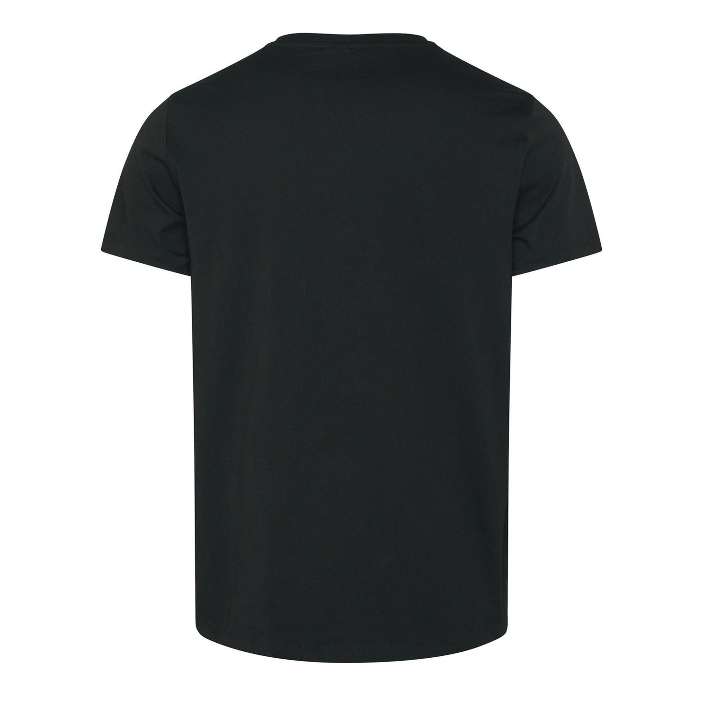 Black - Back - Boss Mens Contrast Logo Cotton Regular T-Shirt