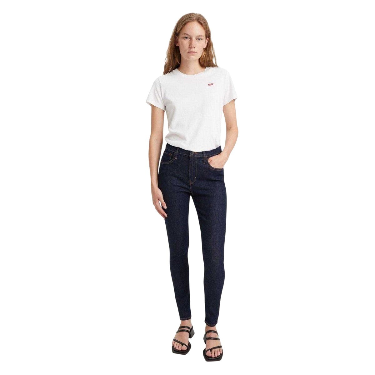 Blue - Lifestyle - Levis Womens-Ladies High Rise Skinny Jeans
