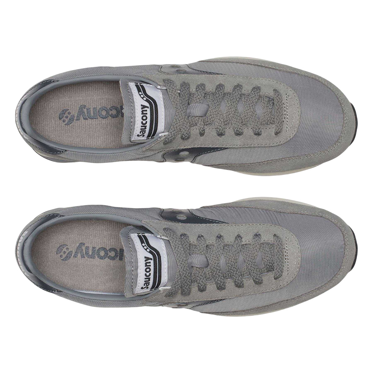 Grey - Close up - Saucony Womens-Ladies Originals 80 Suede Trainers