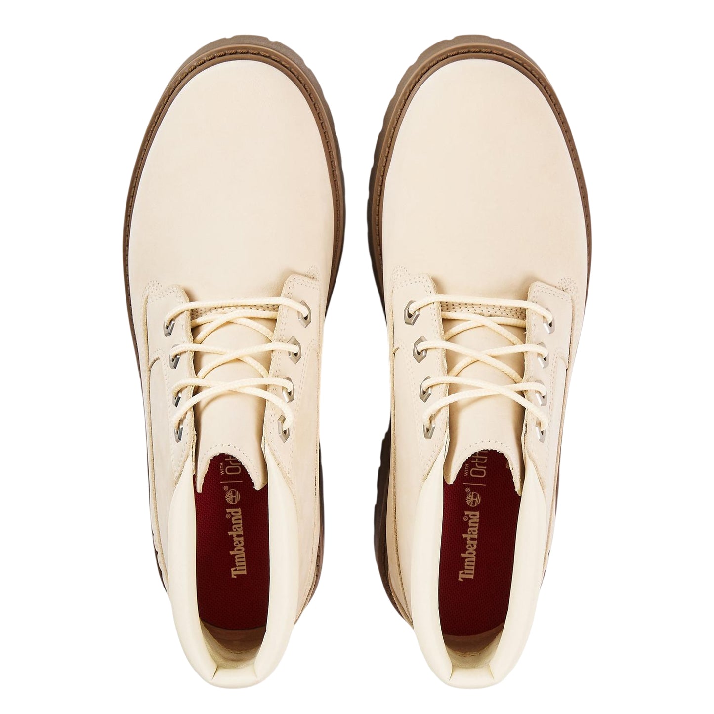 White - Lifestyle - Timberland Womens-Ladies Stone Street Leather Waterproof Ankle Boots