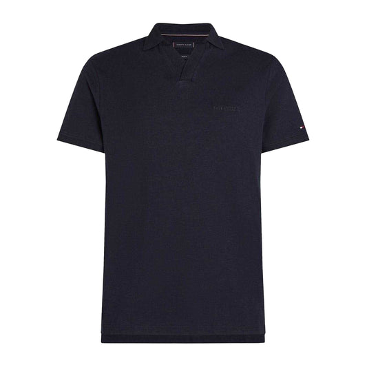 Desert Sky - Front - Tommy Hilfiger Mens Terry Regular Polo Shirt