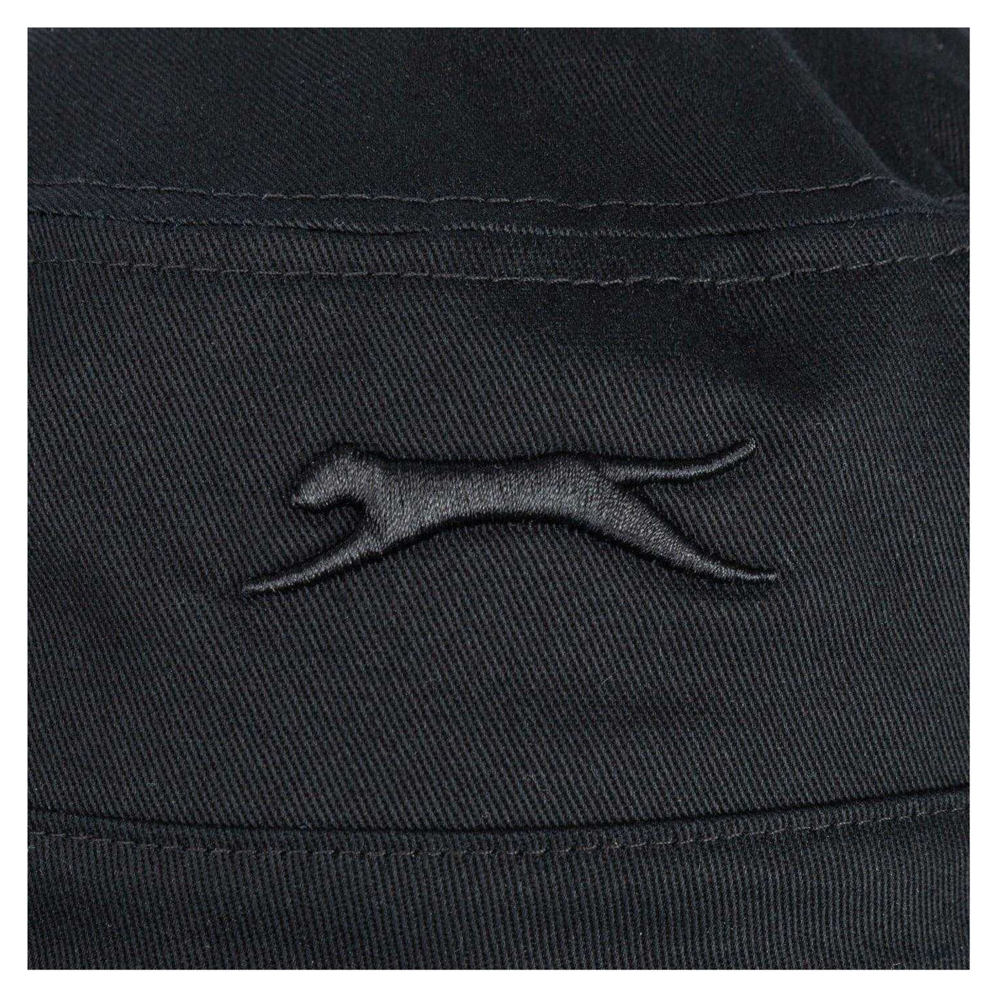 Black - Lifestyle - Slazenger Unisex Adult Embroidered Logo Cotton Bucket Hat