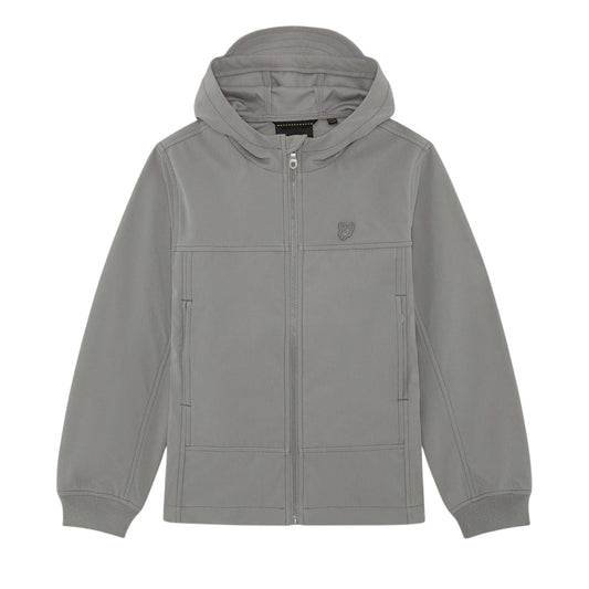 Sharkskin - Front - Lyle & Scott Boys Eagle Hooded Jacket