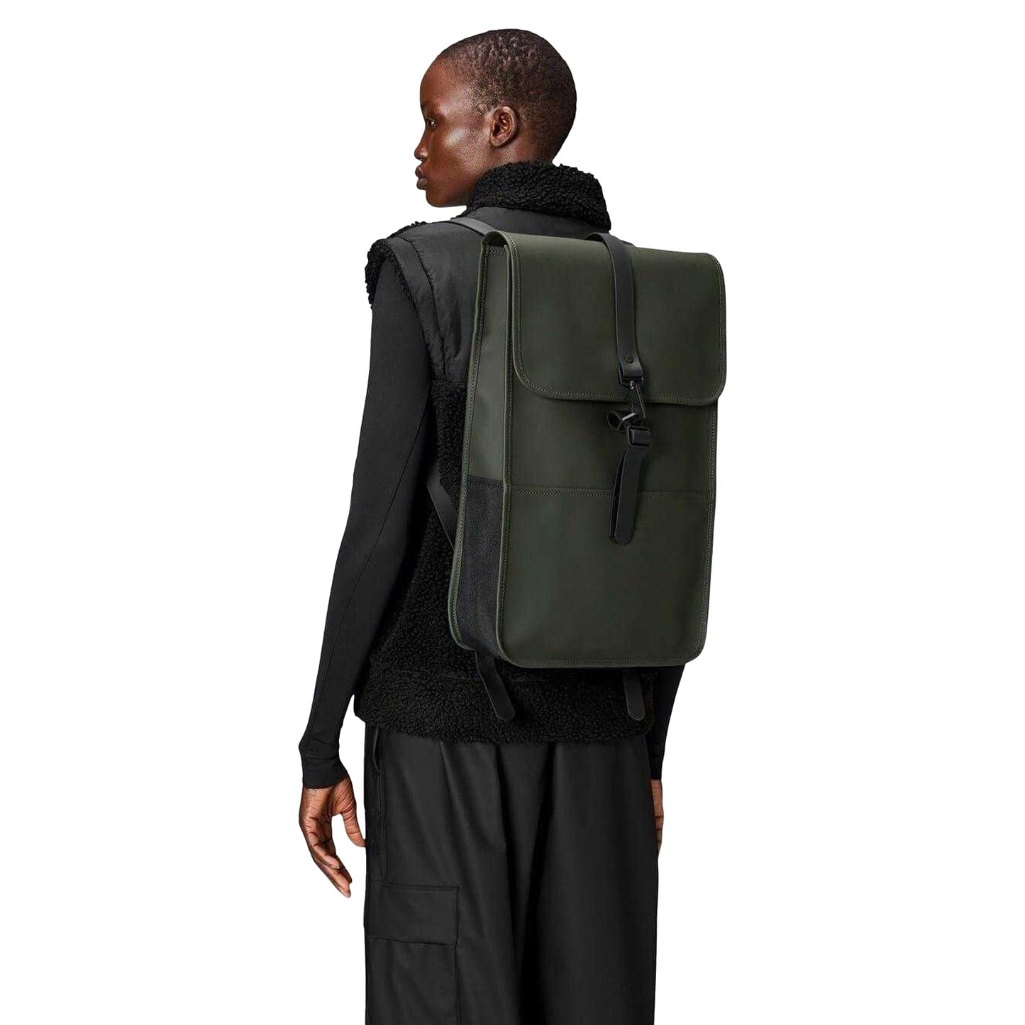 Green - Side - Rains Commuter Backpack