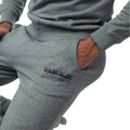 Grey Marl - Side - Napapijri Mens Kasba Logo Jogging Bottoms