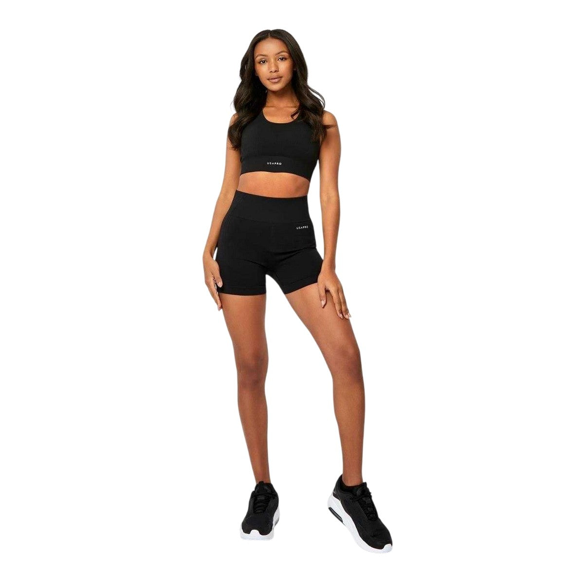 Black - Lifestyle - USA Womens-Ladies Nylon Shorts
