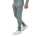 Grey Marl - Front - Napapijri Mens Kasba Logo Jogging Bottoms