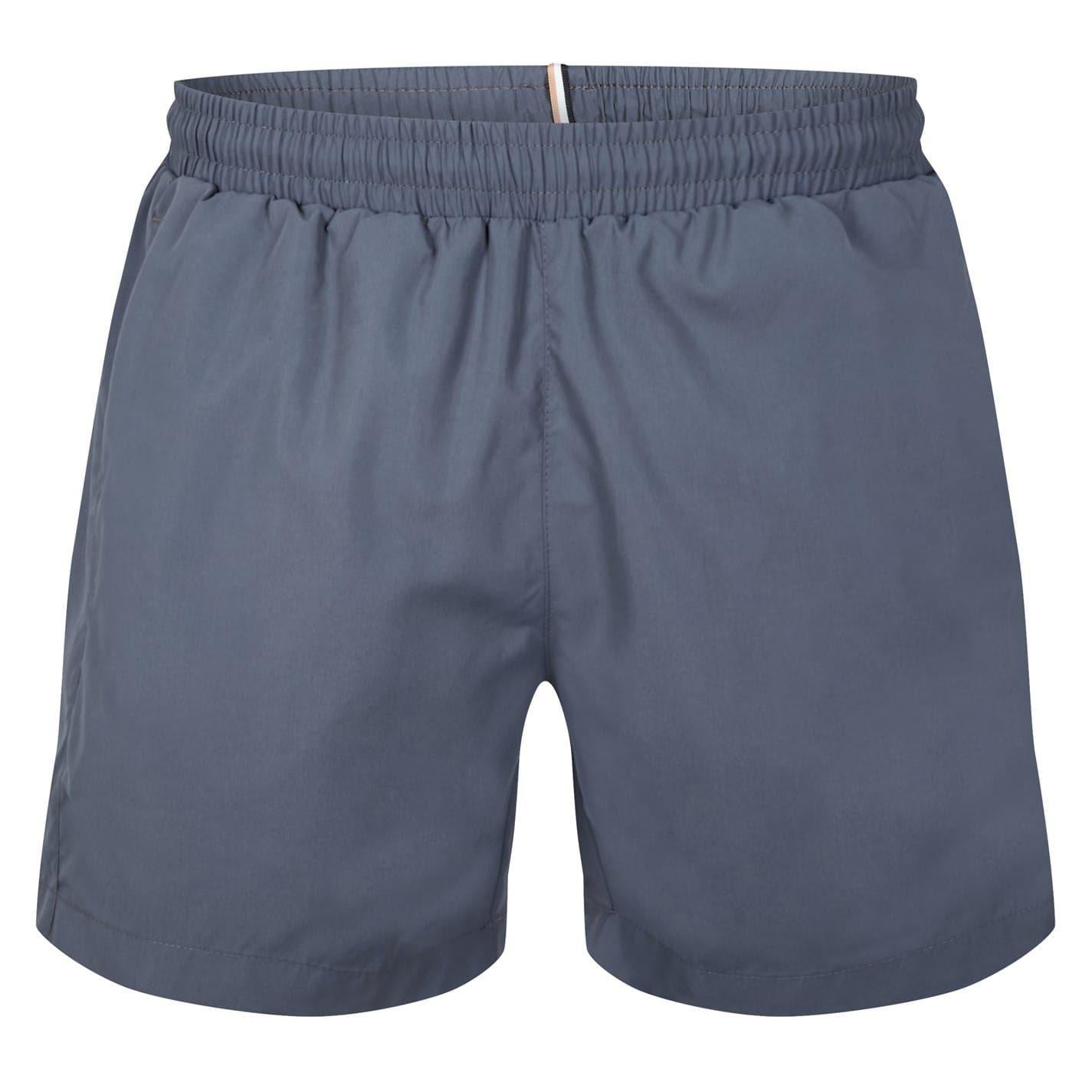 Charcoal Grey - Front - Boss Mens Dolphin Swim Shorts