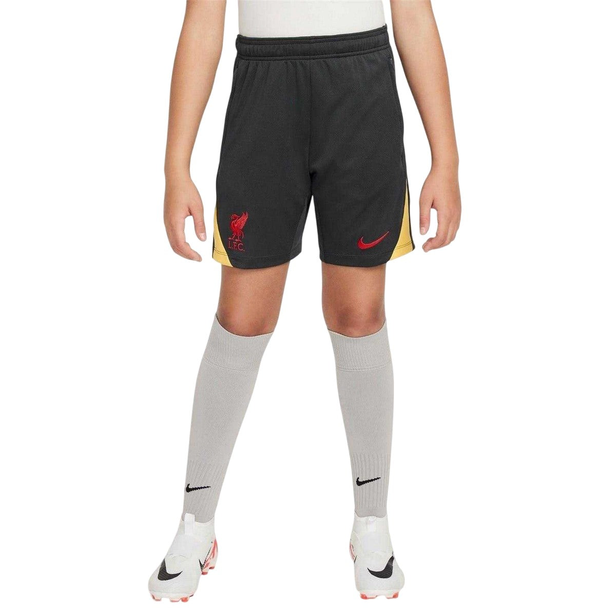 Grey - Side - Nike Childrens-Kids Strike Shorts