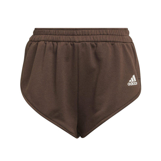 Brown - Front - Adidas Womens-Ladies Cotton Blend Running Shorts