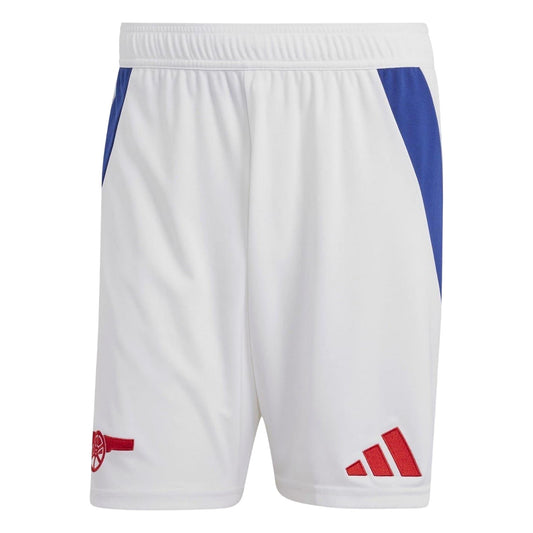 White - Front - Adidas Unisex Adult Arsenal FC Football Shorts