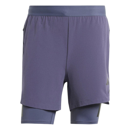 Navy-Black - Front - Adidas Mens Power Shorts