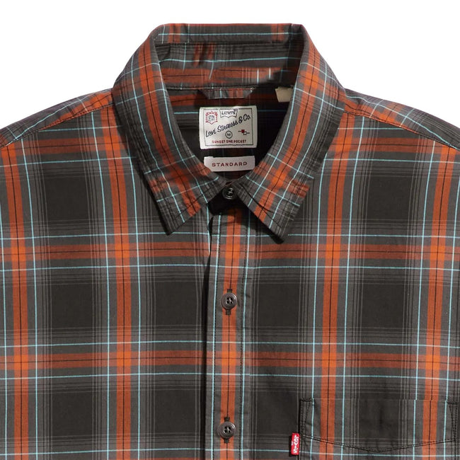Black-Red - Lifestyle - Levis Mens Sunset Pocket Shirt