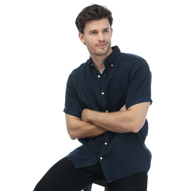 Navy - Lifestyle - Gant Mens Garment Dyed Regular Shirt