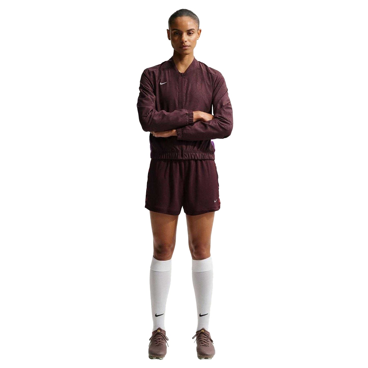 Burgundy - Lifestyle - Nike Womens-Ladies Academy Shorts