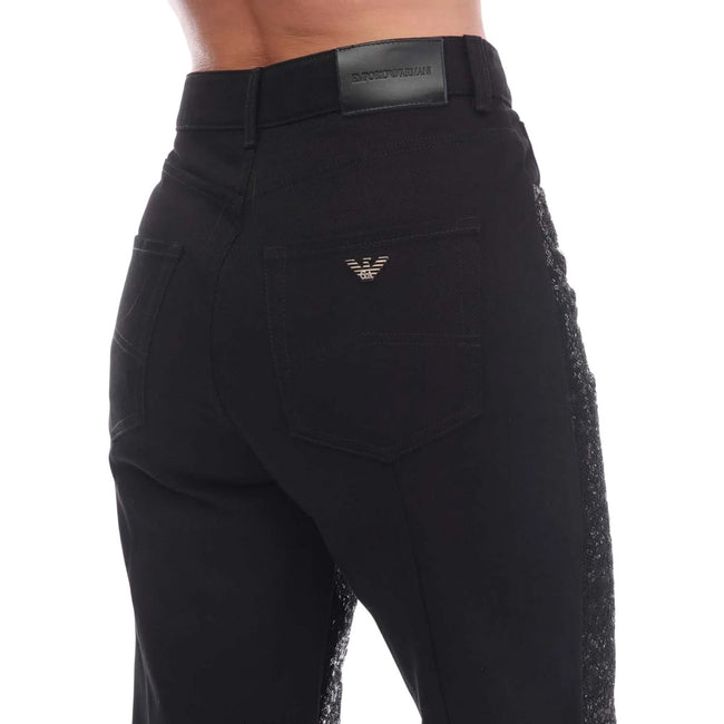 Black - Lifestyle - Emporio Armani Womens-Ladies J31 Regular Jeans