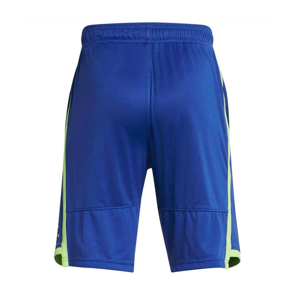 Tech Blue - Back - Under Armour Childrens-Kids Stunt 3.0 Shorts
