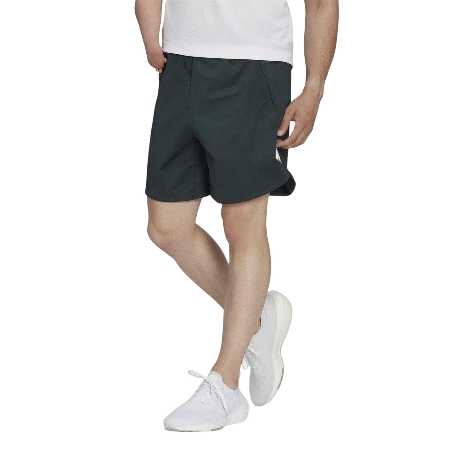 Green - Side - Adidas Mens Regular Shorts