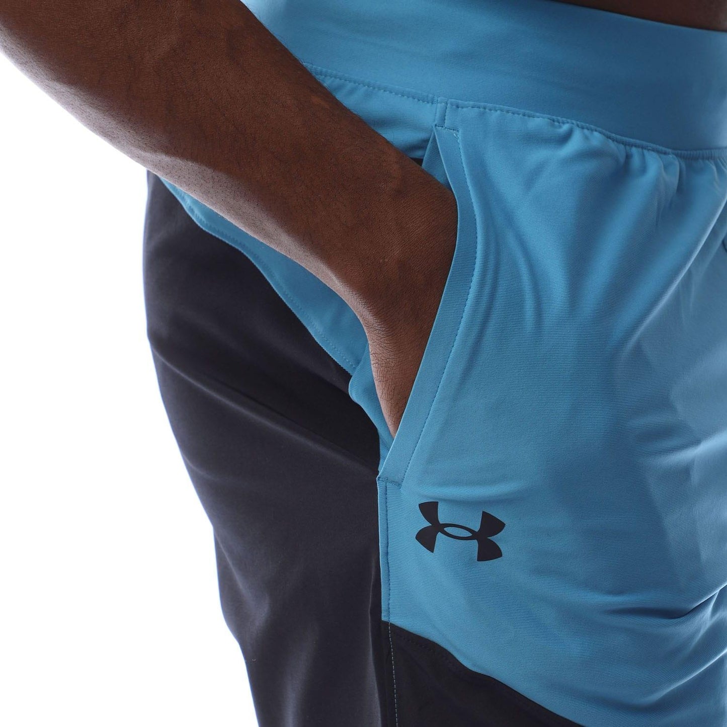 Light Blue - Side - Under Armour Mens Vanish Elite Shorts