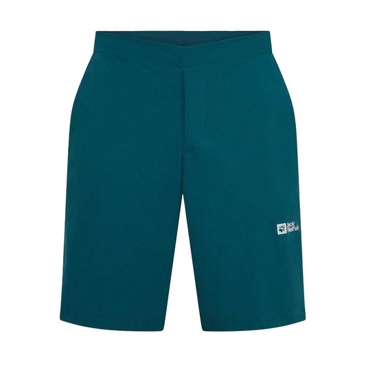 Green - Front - Jack Wolfskin Mens Relaxed Fit Shorts