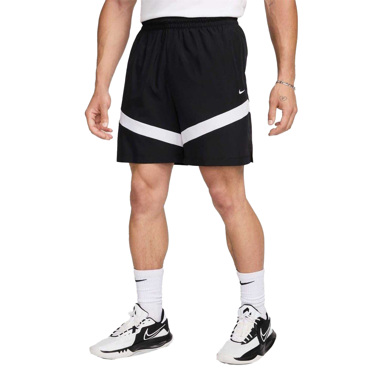 Black-White - Lifestyle - Nike Mens Icon Basketball Shorts