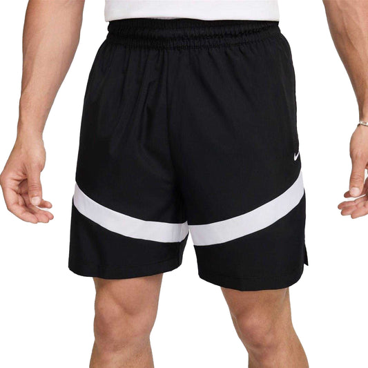 Black-White - Front - Nike Mens Icon Basketball Shorts