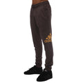 Charcoal - Front - Adidas Unisex Adult Essentials Logo Tracksuit Bottoms