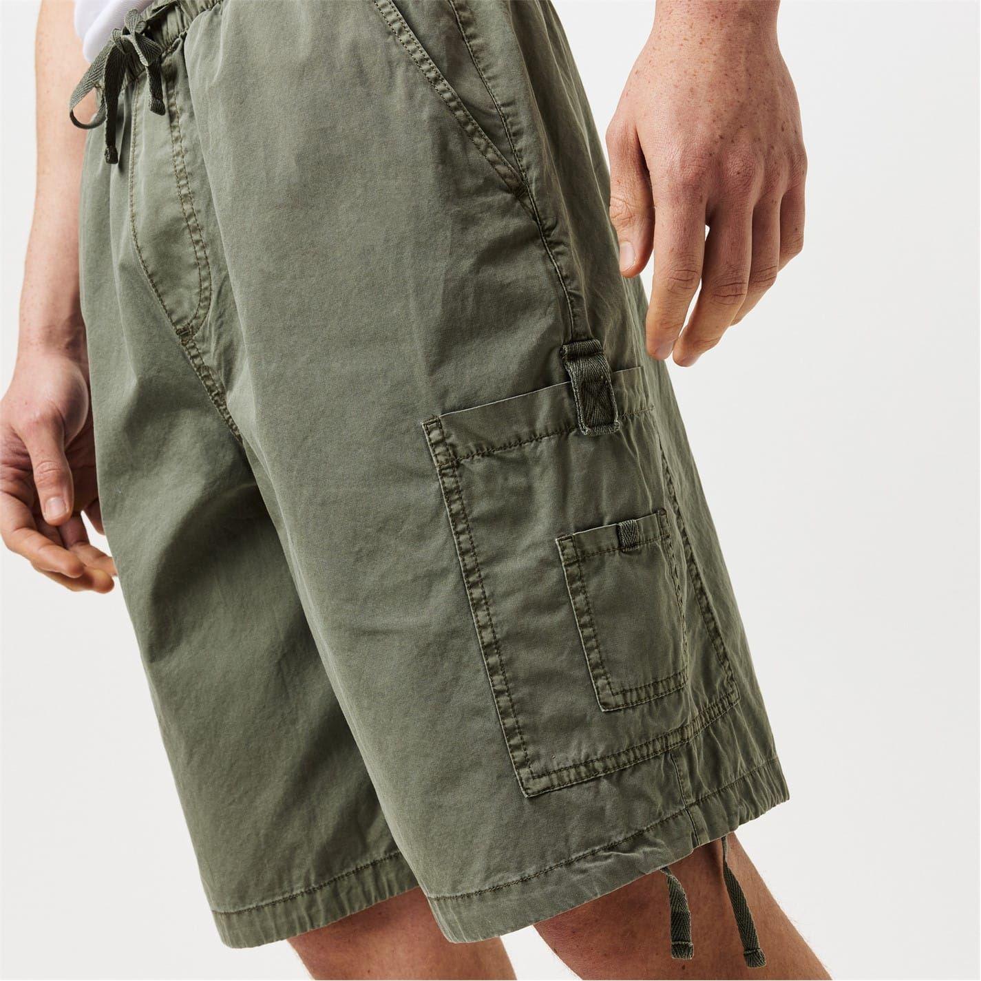 Smokey Blue - Pack Shot - Jack Wills Mens Cotton Blend Cargo Shorts