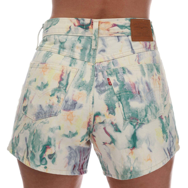 Multicoloured - Back - Levis Womens-Ladies 80´s Mom Shorts