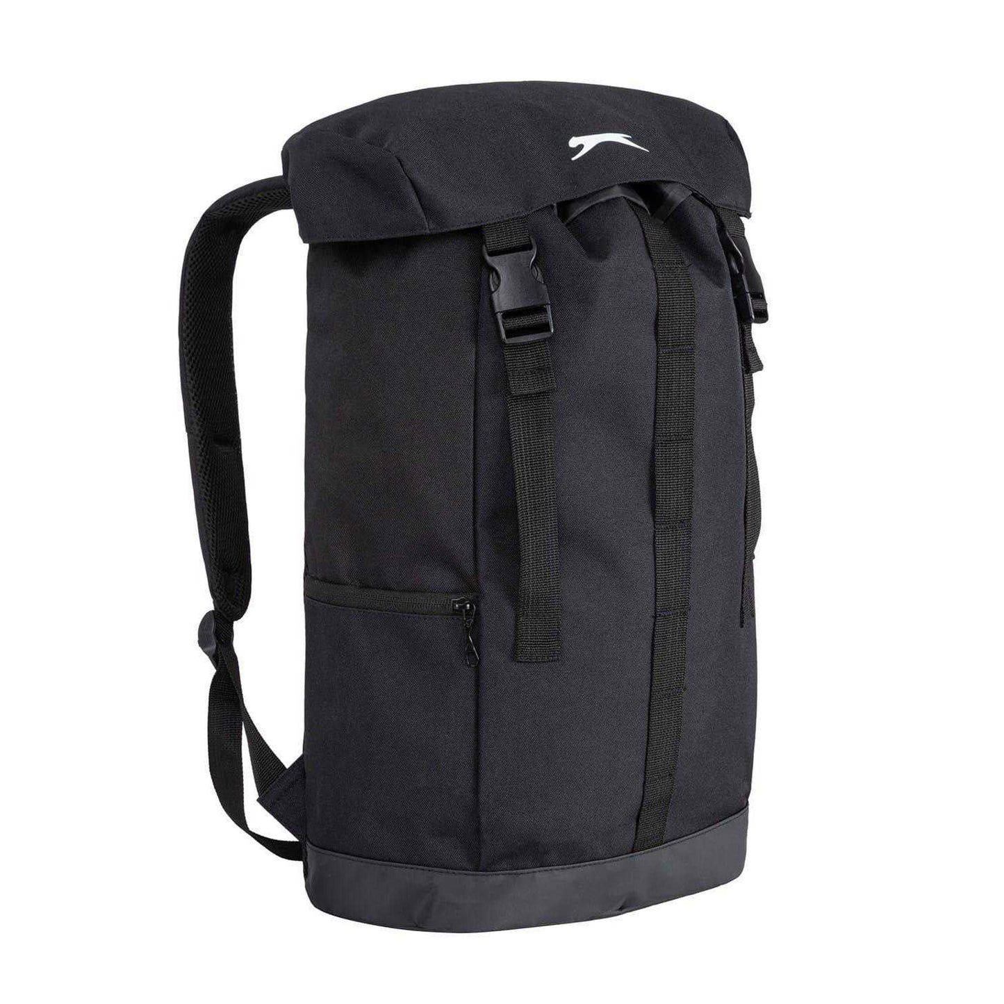 Black - Side - Slazenger Polyester Backpack
