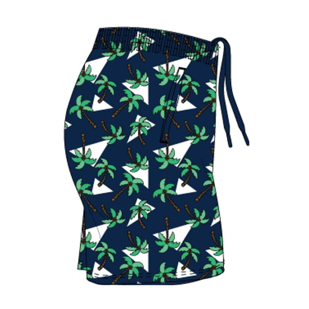 Navy-White - Back - Arena Mens Novelty Swim Shorts