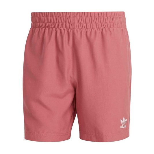 Pink - Front - Adidas Mens Solid Swim Shorts