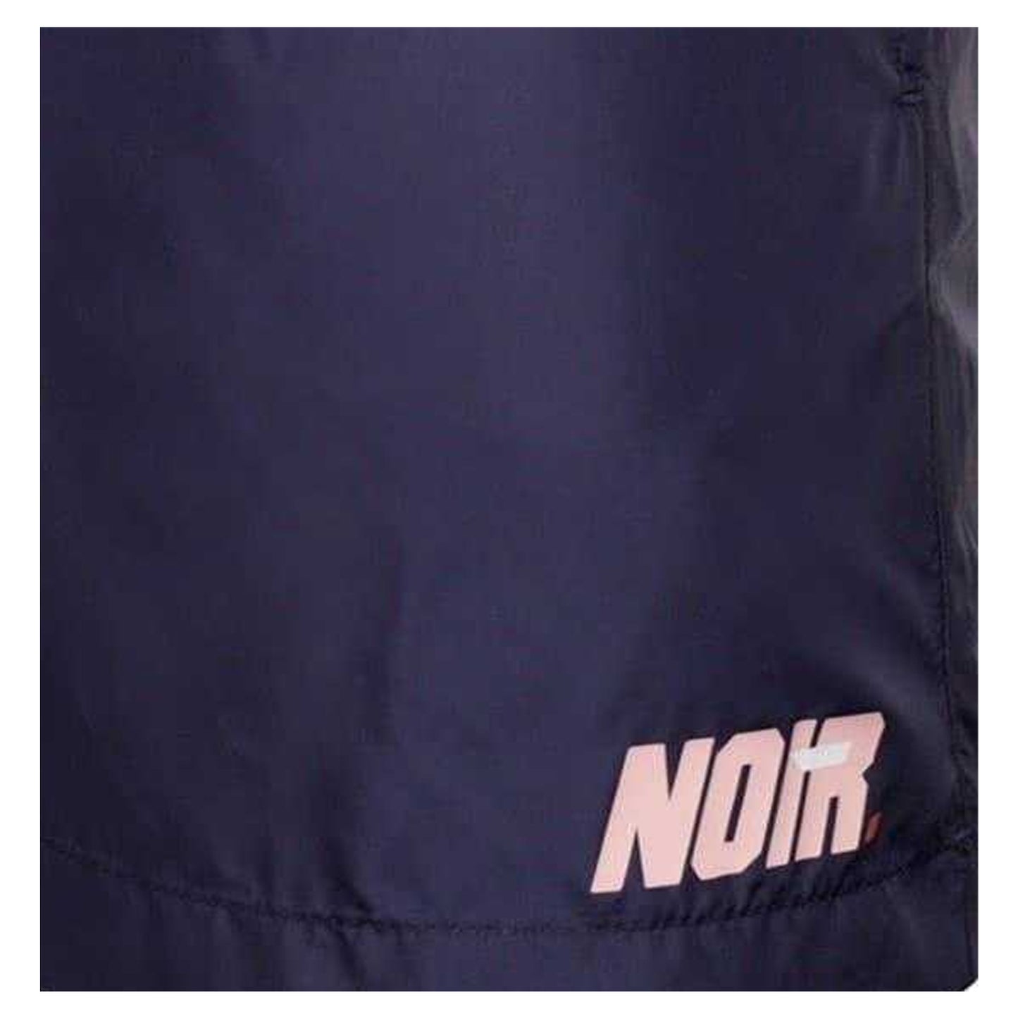 Blue - Back - Societe Noir Mens Lettering Relaxed Fit Swim Shorts