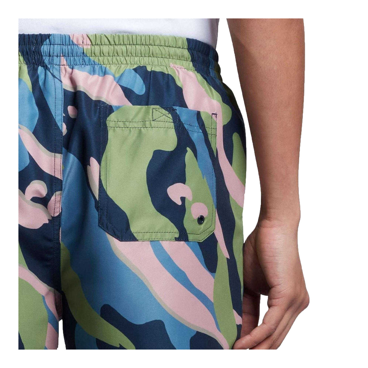 Navy - Side - Farah Mens Swim Shorts
