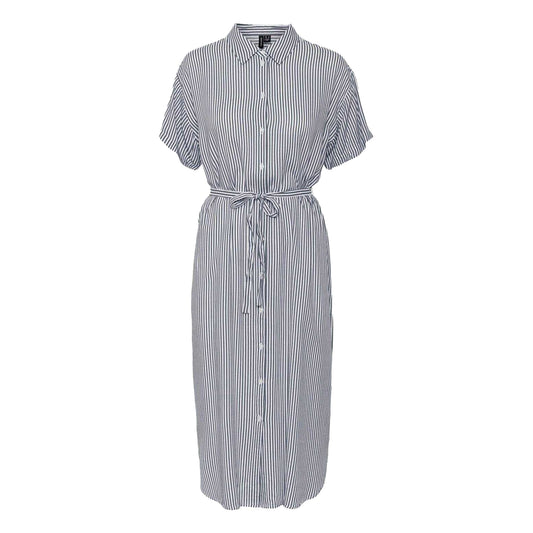 Snow White - Front - Vero Moda Womens-Ladies Midi Shirt Dress