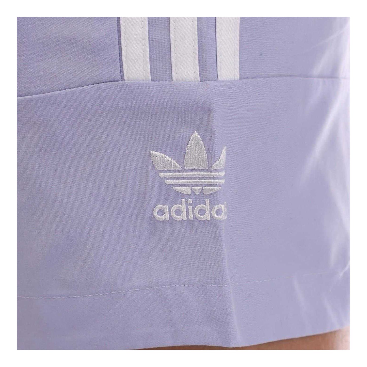 Purple - Side - Adidas Mens 3 Stripes Swim Shorts
