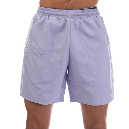 Purple - Front - Adidas Mens 3 Stripes Swim Shorts